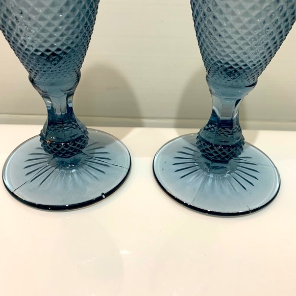 🥂New! Set of 2 Blue Champagne Flutes - Picture 5 of 9